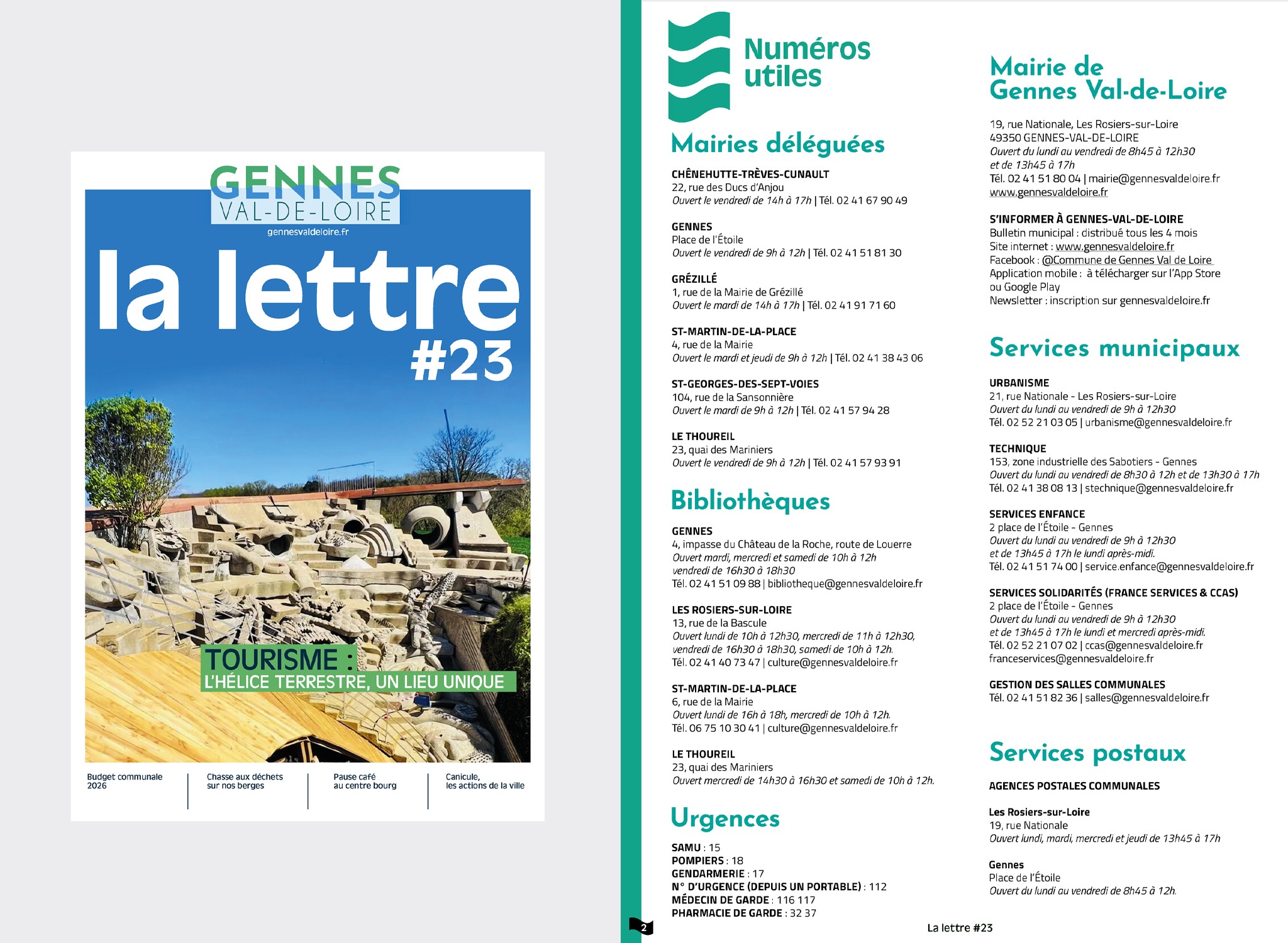 La Lettre — couverture et pages intérieures